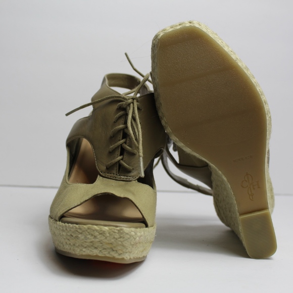 Cole Haan Nike Air Heath Wedge Sandal Espadrille - Picture 4 of 8